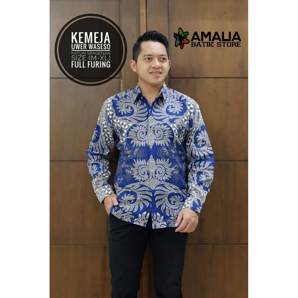 UWER WASESO BATIKSOLOAMANAH KEMEJA BATIK SOLO PRIA LENGAN PANJANG PENDEK LAPIS FURING ATASAN PREMIUM MODERN KATUN HALUS 0SEDJIWO NAVY BAYUSUTA GURDO PARI MAHKOTA JAYANEGARA MERAH AJIBHANU MEGA NANDA PEKSI SELING WIRAYUDHA AMALIA SM UKAIL RAJASAKTI FLORIST