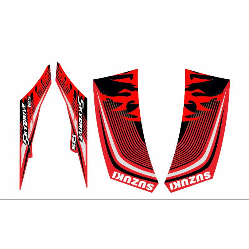 Striping sticker skydrive 2010