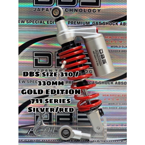 Shock DBS 711 G Sport Edition Matic Singel Shock Anting Universal 310mm 330mm Shockbreaker Singel Matic Tabung Atas Mio Beat Click125 Vario125 Scoopy  FOURSIX_46