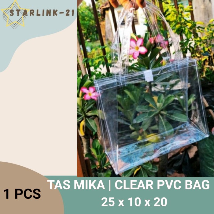 

TAS MIKA BENING | Tas Transparan | Goodie Bag Bridesmaid 25x10x20