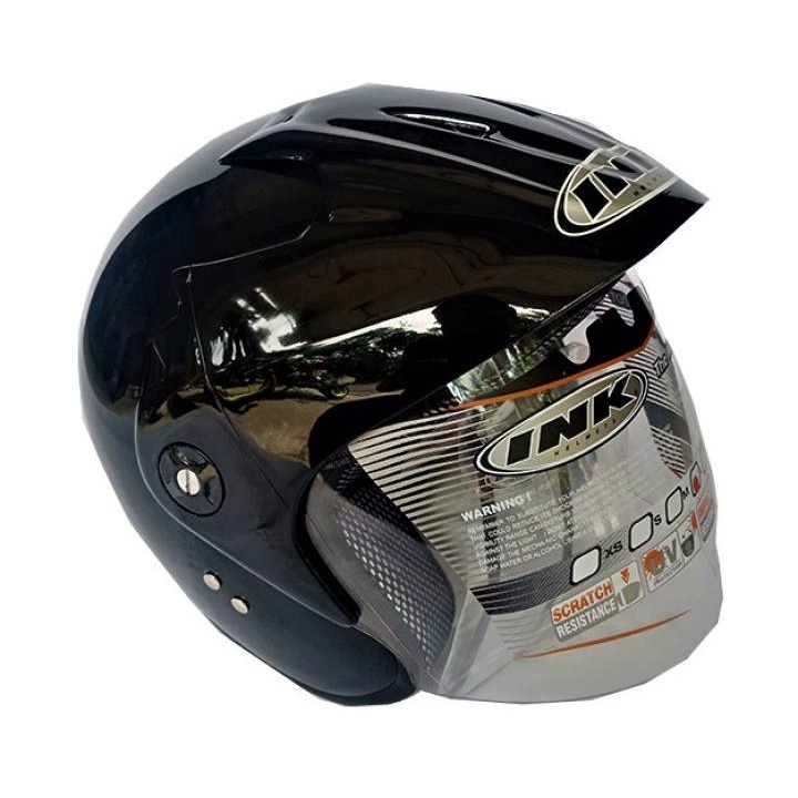 HELM INK CX 390 BLACK METALIC SOLID ORIGINAL - HELM INK BATMAN INK MALANG BLACK MET ORI INK CX390-BLACK METALIC