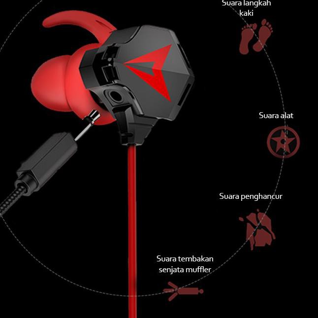 ♂ Newstyle N5 Gaming Earphone Esport Video Game Hifi Headset Stereo Bass HD Voice Dual Microphone Mi