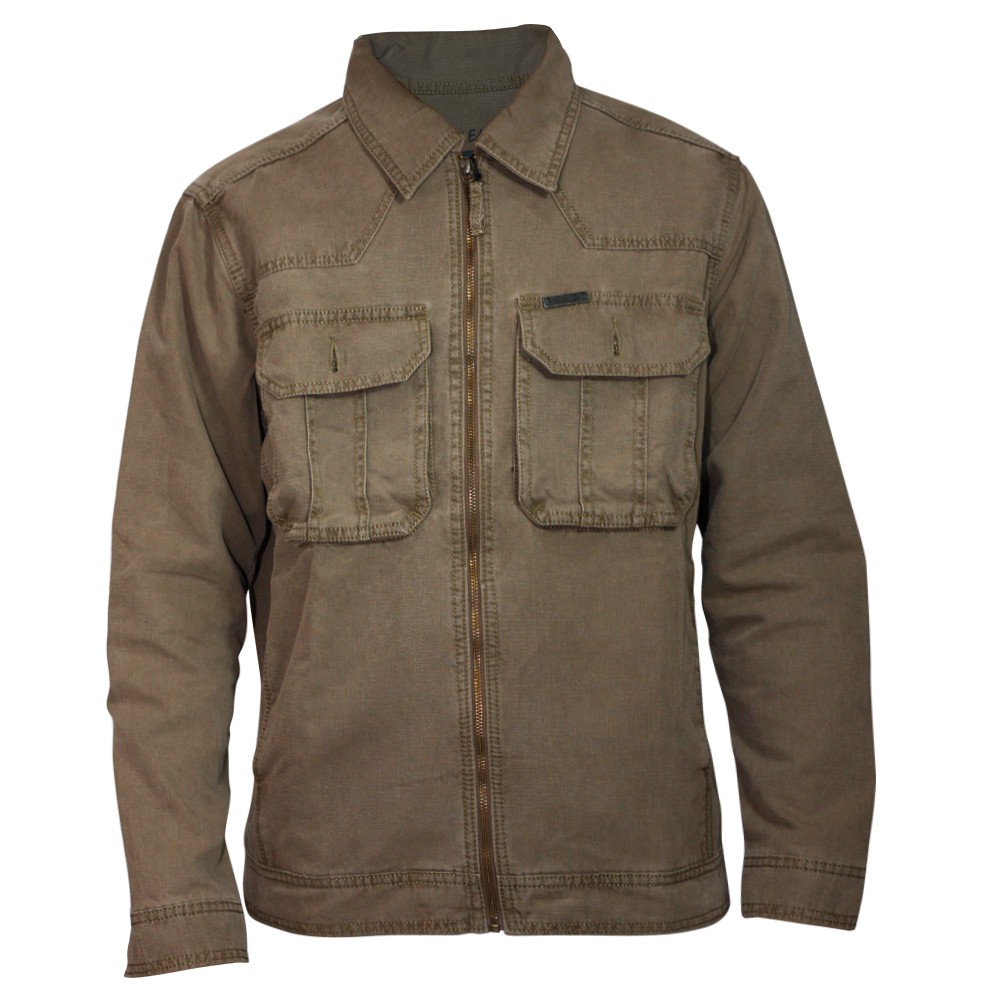 Jaket Pria MTJ001 Mount Trek Khaki , jacket denim , Jaket levis