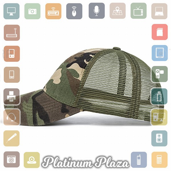 Evrfelan Topi Baseball Trucker Cap Hat Army Camouflage - S8R - Gray`2QEIJJ-