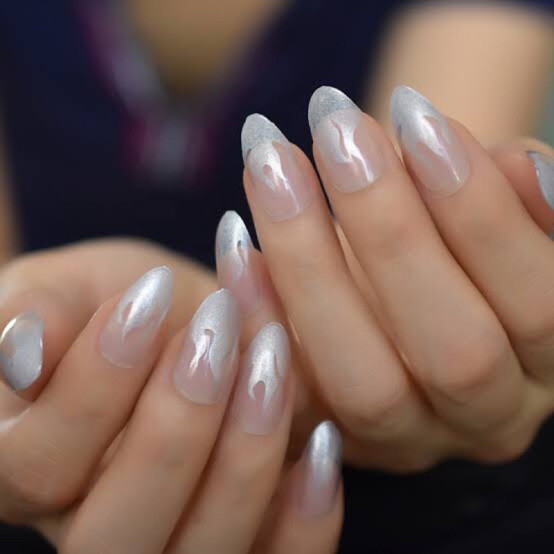 Kuku Palsu Isi 12 Kuku Palsu Pendek Stiker Kuku Palsu Fake Nail Aesthetic