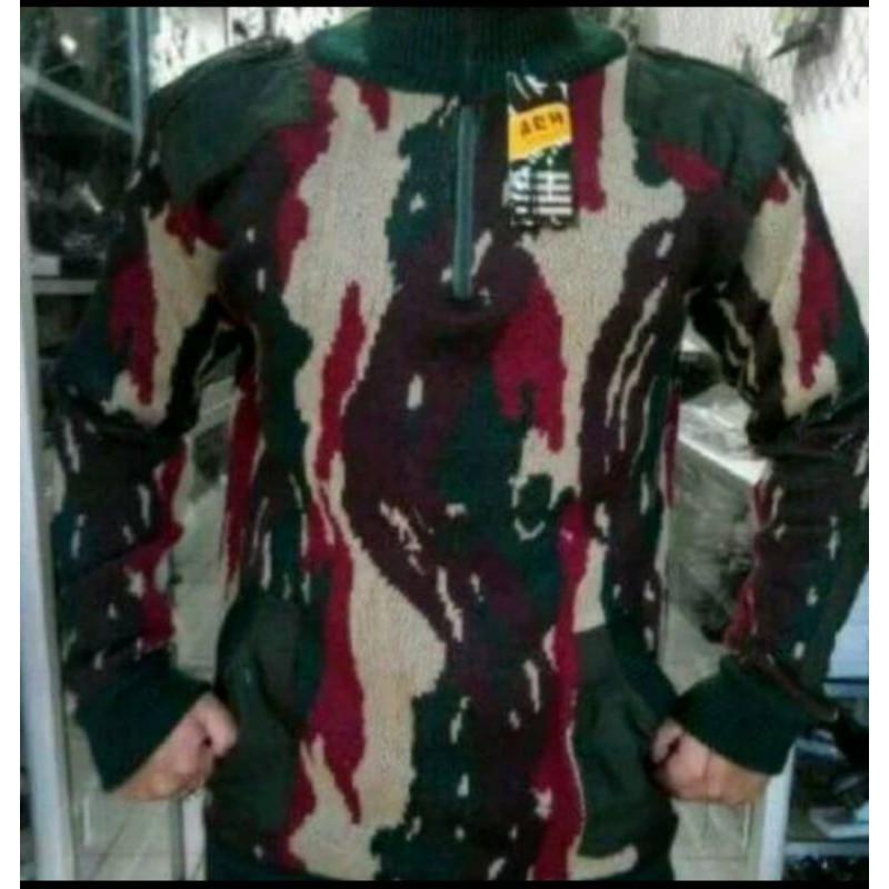 SWEATER LORENG ARMY//BANYAK MOTIF// TEBAL HANGAT DI BADAN