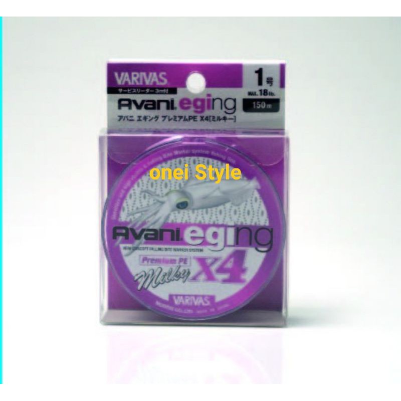 senar pancing PE X4 varivas avani milky aging PE 0,6 PE 0,8 PE 1