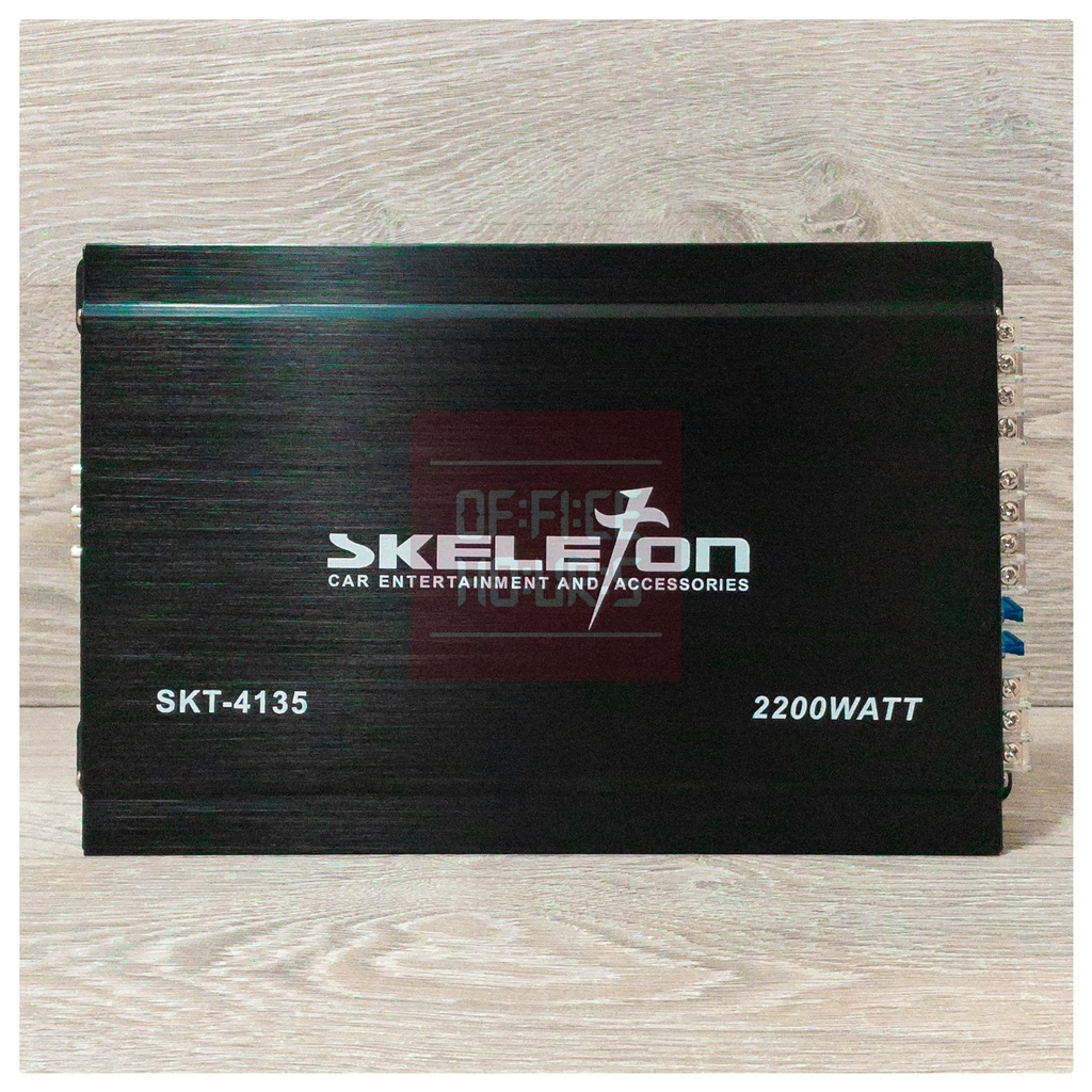 Skeleton Power Amplifier 4 Channel SKT-4135 Black and Silver