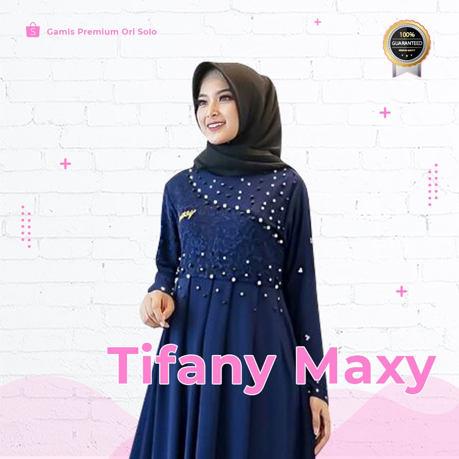 Tifany Maxy Gamis Wanita Kekinian Dress Muslim Wanita Premium Ori by Spassy