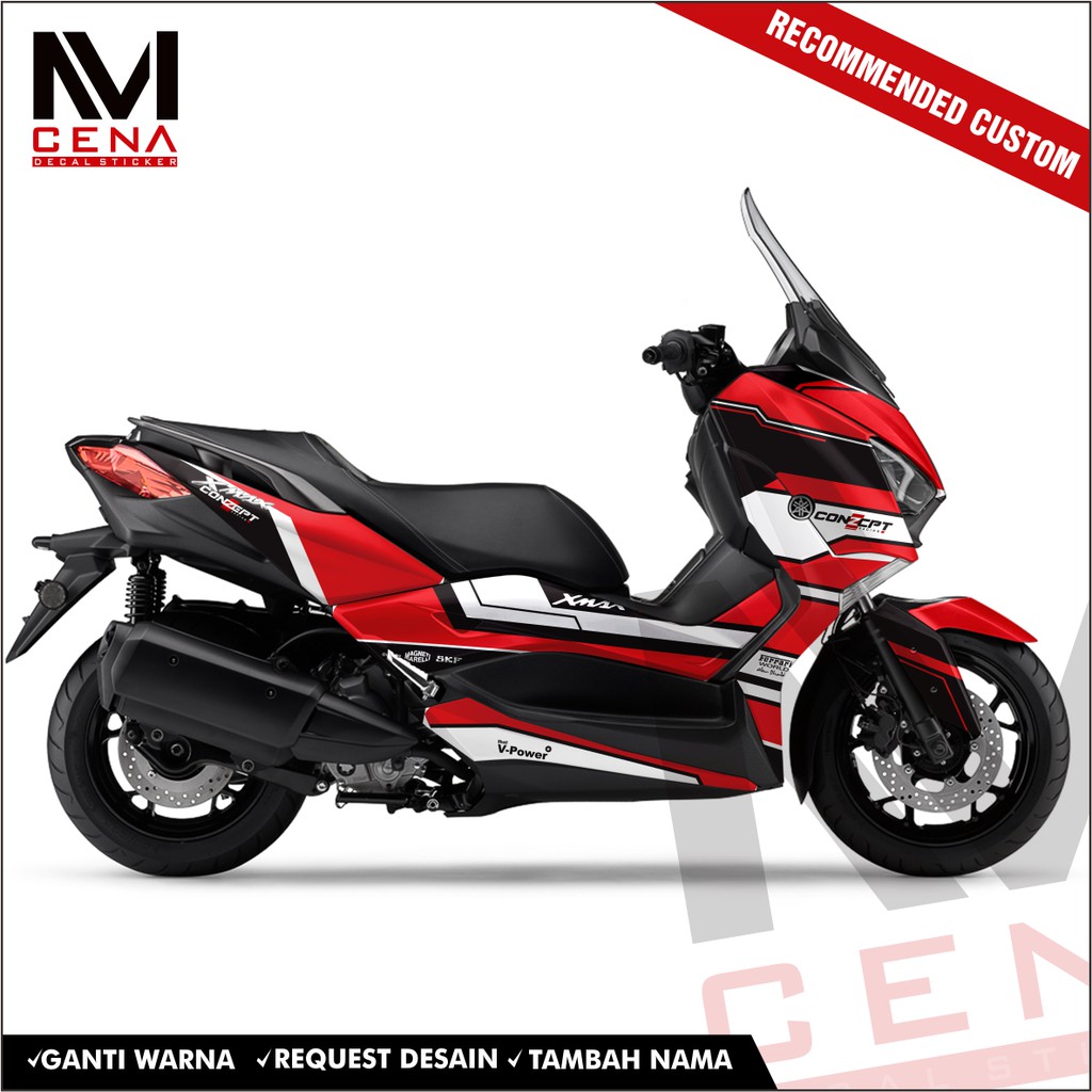 Sticker Decal XMAX Sticker Xmax Striping XMAX FULL BODY STIKER XMAX Decal Yamaha XMAX THC