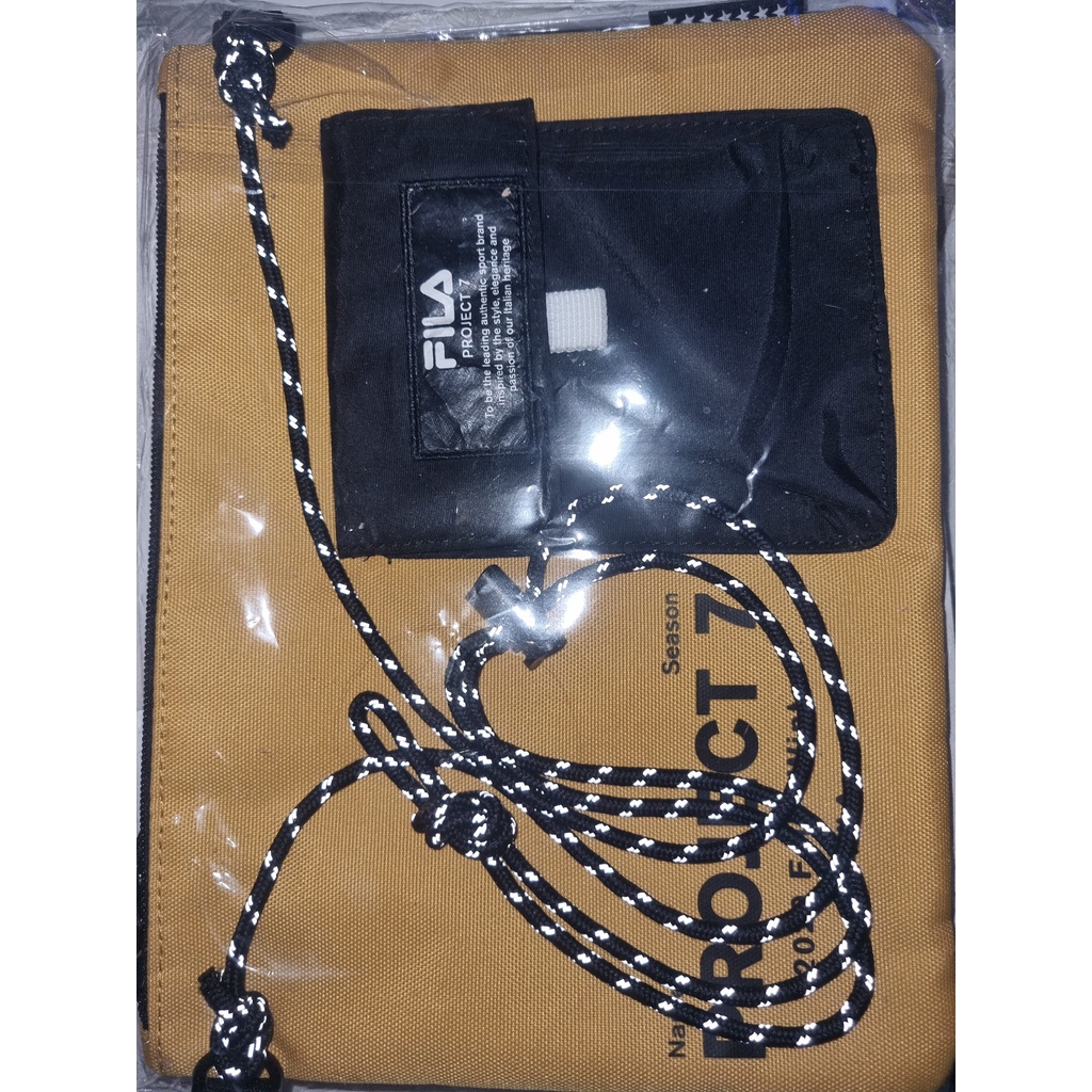 [READY STOCK] BTS FILA PROJECT 7 SHAKOCHE BAG YELLOW
