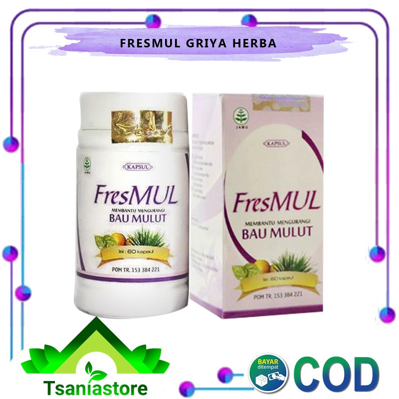 kapsul FresMul Bau Mulut  BPOM  KAPSUL HERBAL ATASI BAU MULUT