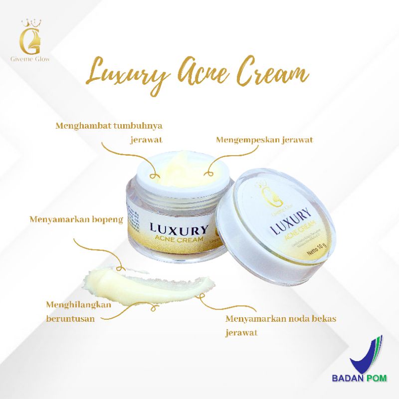 Luxury Acne Cream Penghilang Jerawat SkinGlow Treatment