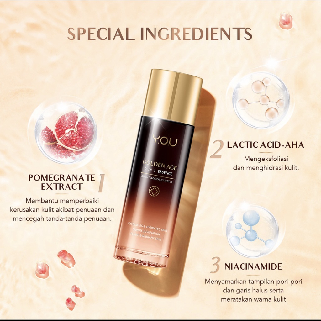 YOU Golden Age 2 in 1 Essence 100ml [1 Step for 8 Skin Solution]