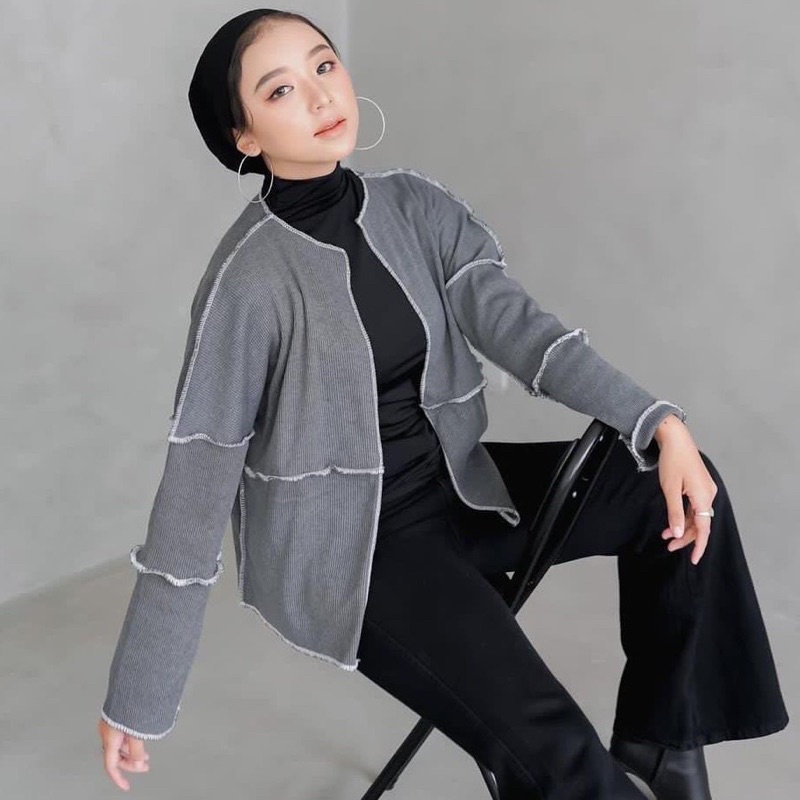 ZANI Baju Atasan Outerwear Outer Cardigan Kardigan Cardi Auter Outwear Outher Fashion Ootd Outfit Ko