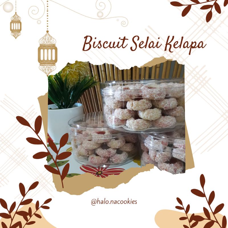 

HALONA COOKIES Biscuit Selai Kelapa