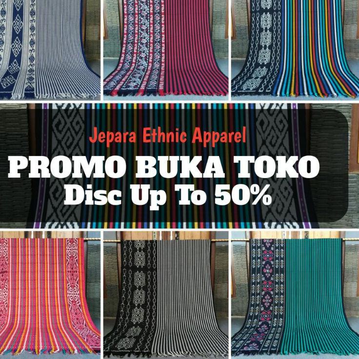 Diskon lagi Kain Tenun Etnik Jepara Motif Lurik Tenun Blanket Jepara Murah Kain Tenun Troso Jepara [