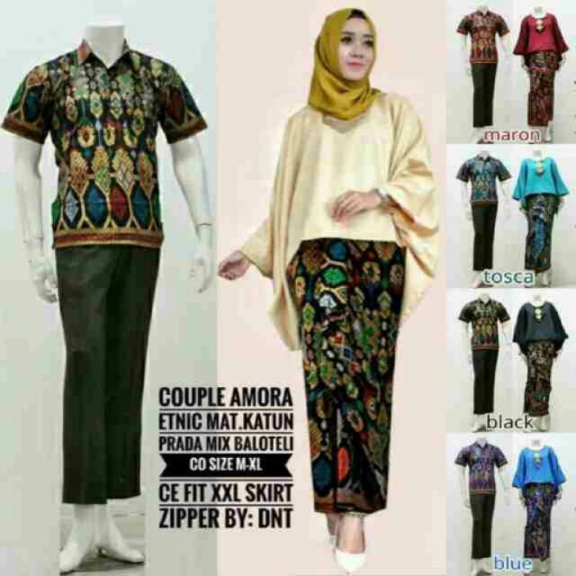 COUPLE AMORA PRADA PAKAIAN PRIA DAN WANITA BAJU KONDANGAN ETNIC