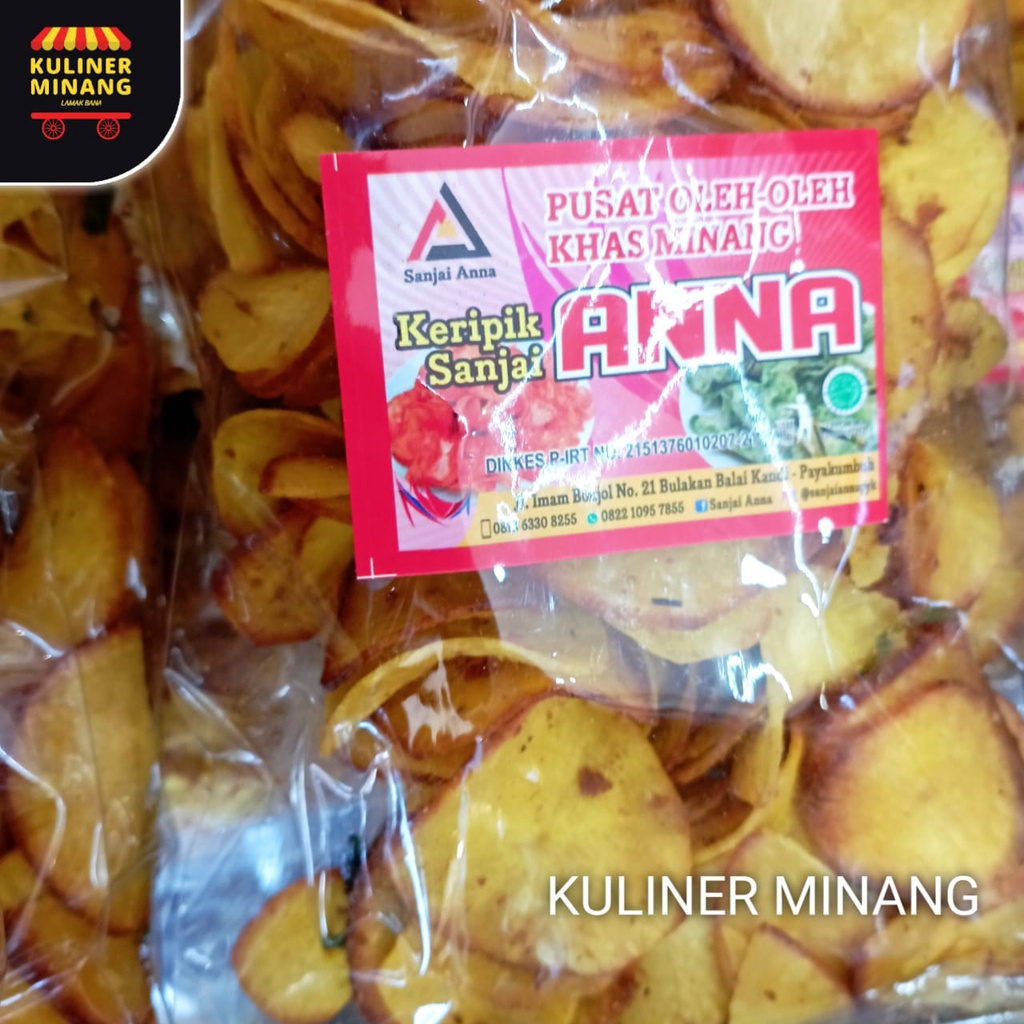 

Sanjai bumbu kuning anna Oleh-Oleh Asli Cemilan Kampung Makanan Khas Payakumbuh Padang Jajanan Snack Kuliner Minang Kabau AX00