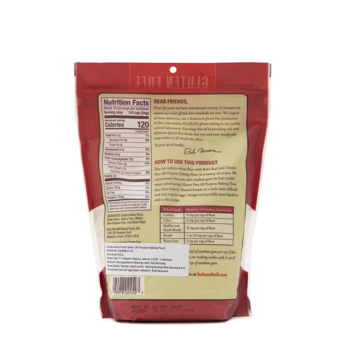 

Bob's Red Mill Gluten Free All Purpose Baking Flour 623 gr