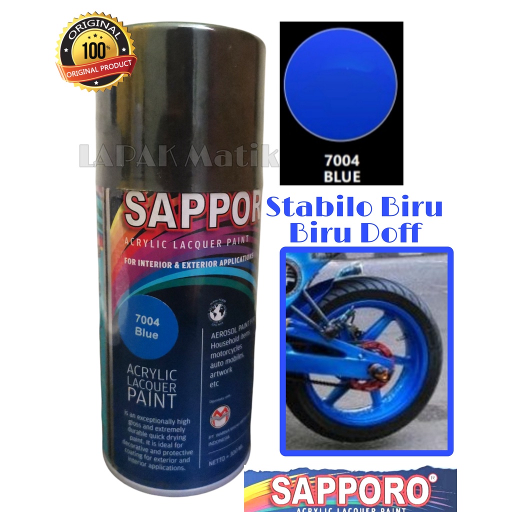 Pilok Sapporo Stabilo Biru 7004 Biru Doff SCOTCHLIGHT BLUE 300ML