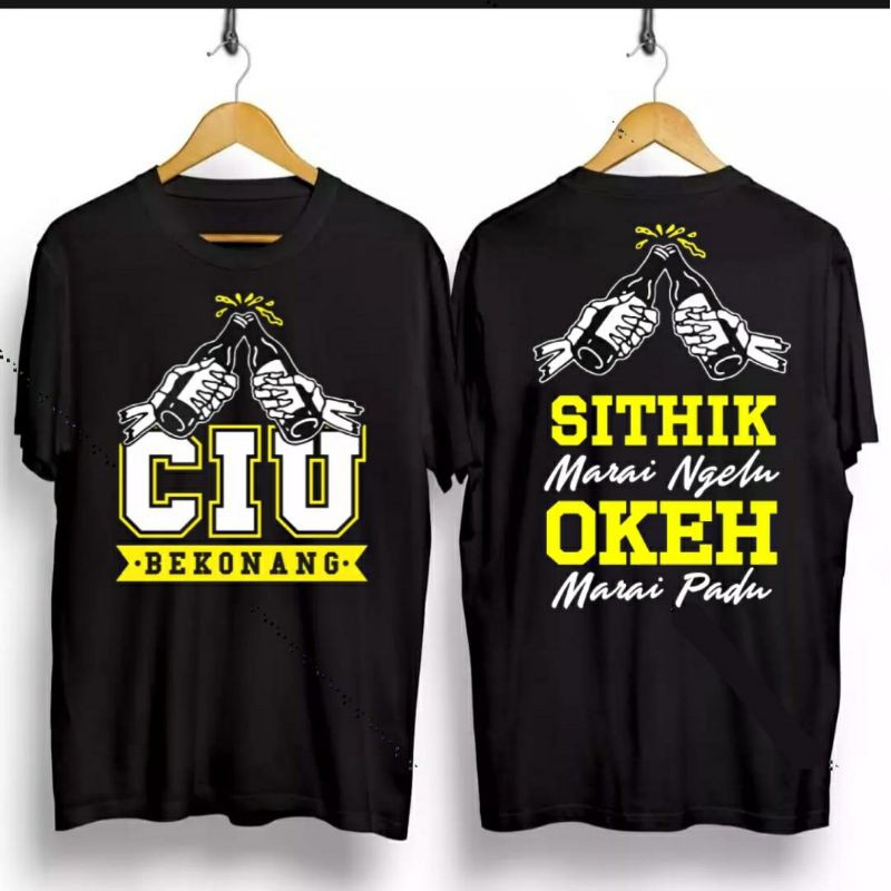 Kaos Distro CIU BEKONANG / kaos CIU Bekonang / kaos CIU / kaos gambar Kaos Bekonang / kaos alkohol