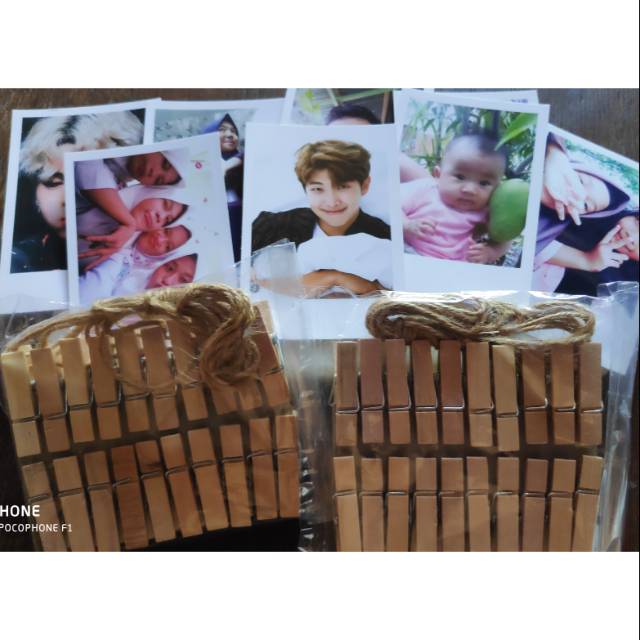 

1 Pack Woden Clip + Tali Rami
