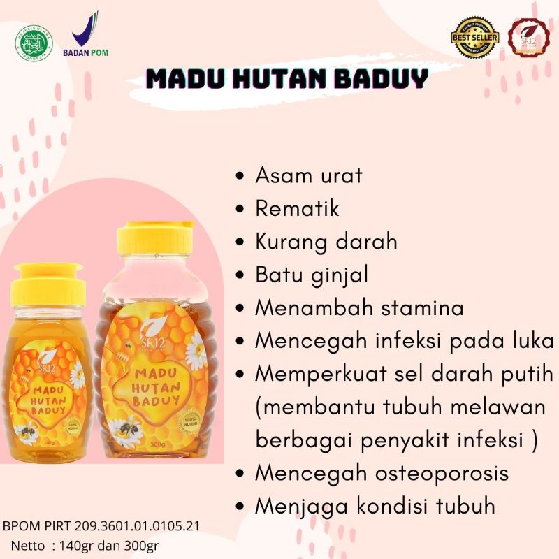 

MADU HUTAN BADUY SR12/MADU MURNI SR12 MADU ASLI BADUY
