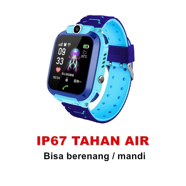 ［Ready Stork］Jam tangan anak Smartwatch anak anti air jam tangan Q12 waterproof s1007