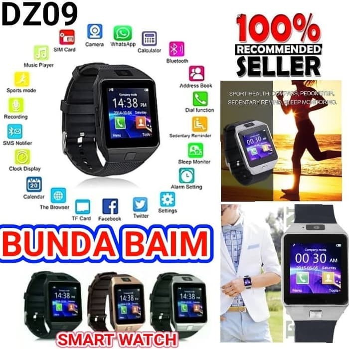 SMART WATCH U9 DZ09 / JAM TANGAN HANDPHONE PINTAR SMARTWATCH DZ 09 SB