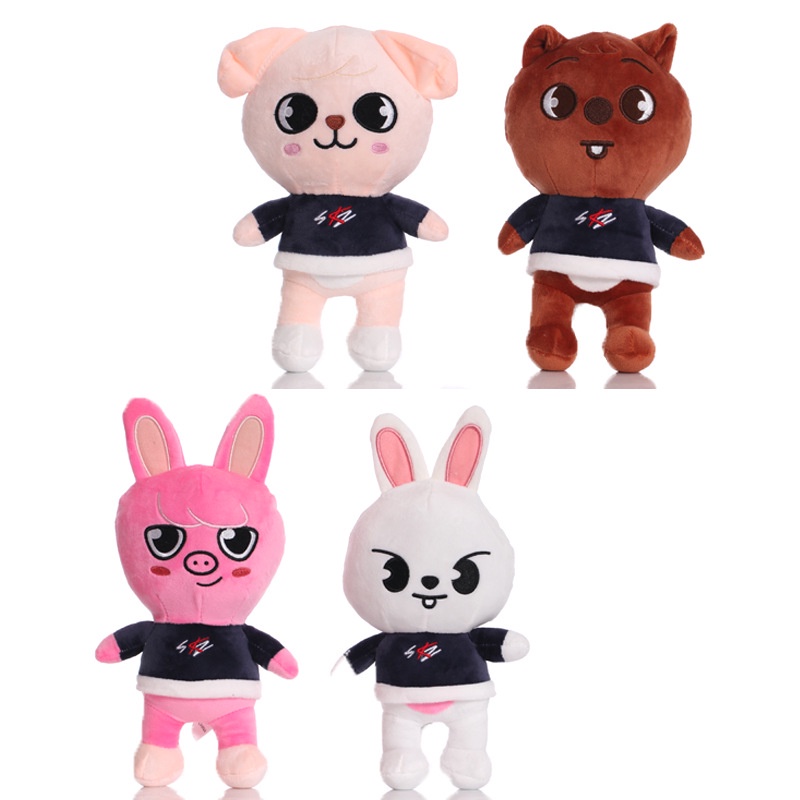 Mainan Boneka Stuffed Plush Stray Kids Skzoo Bbokari Leebit Serigala Chan Puppy M Untuk Hadiah Fans