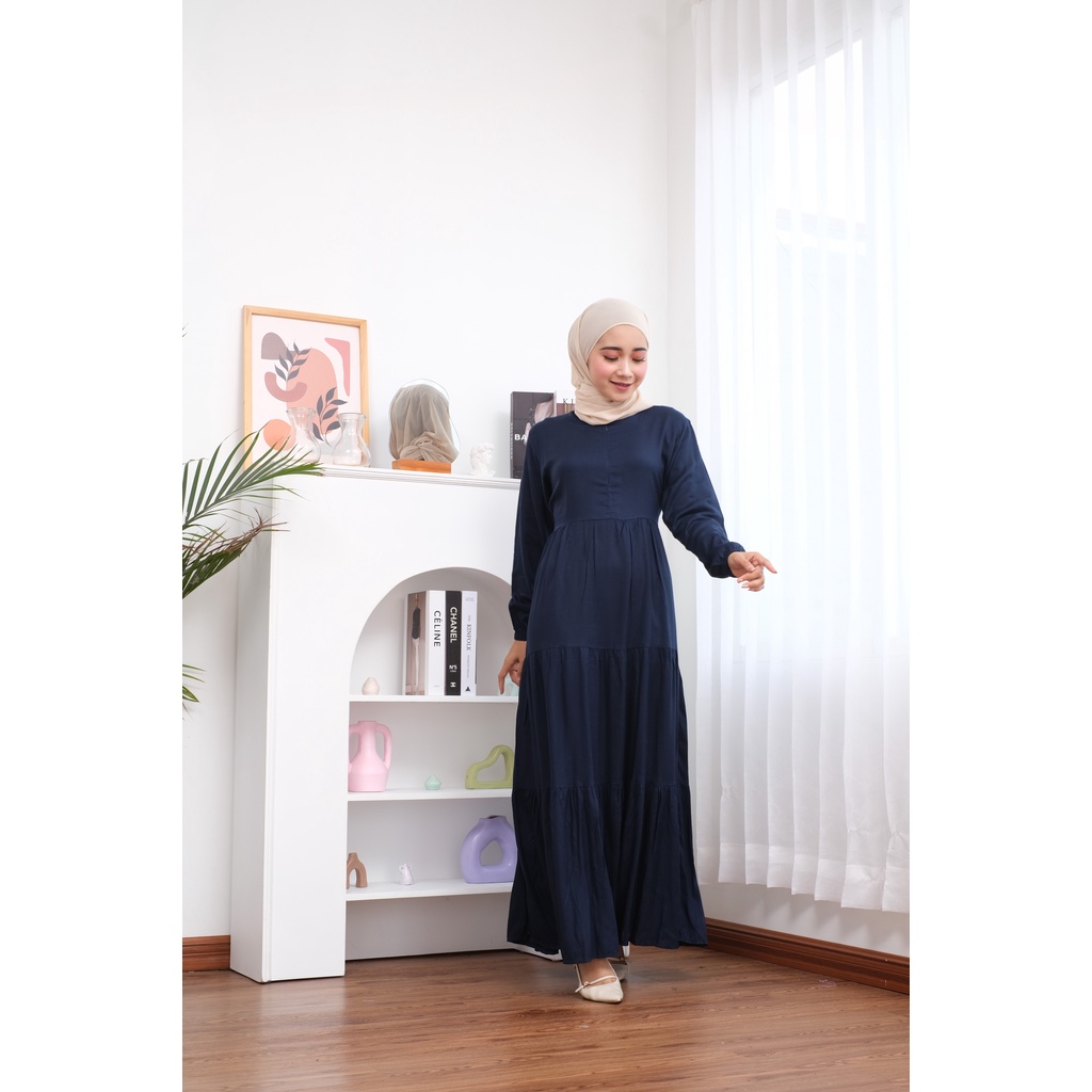 Gamis / Dress Katun Rayon viscose Polos