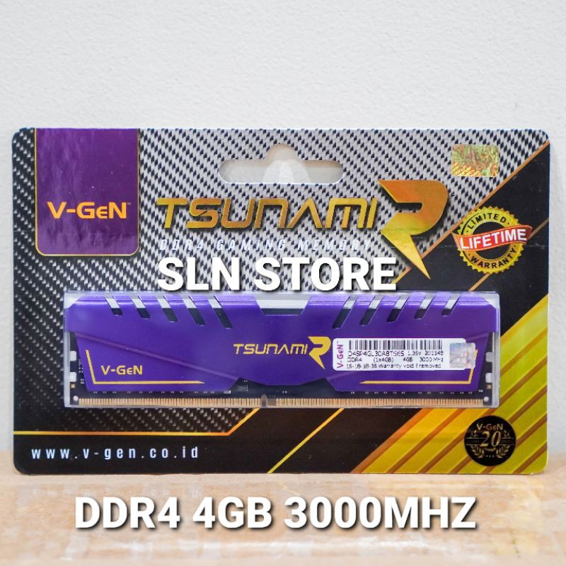 DDR4 4GB V-GeN TSUNAMI R RAM GAMING VGEN 2666 3000 3200 MHZ