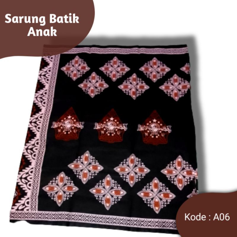 Sarung batik/Sarung batik anak/ Sarung Wayang anak/ Sarung anak motif