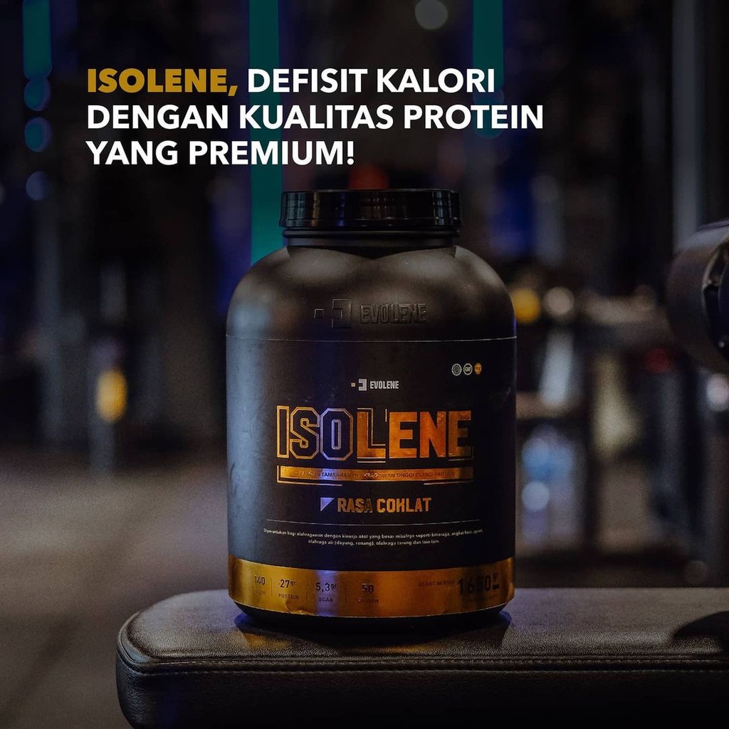 Evolene Isolene 396 Gram 12 sachet Whey Protein Isolate 396gr BPOM