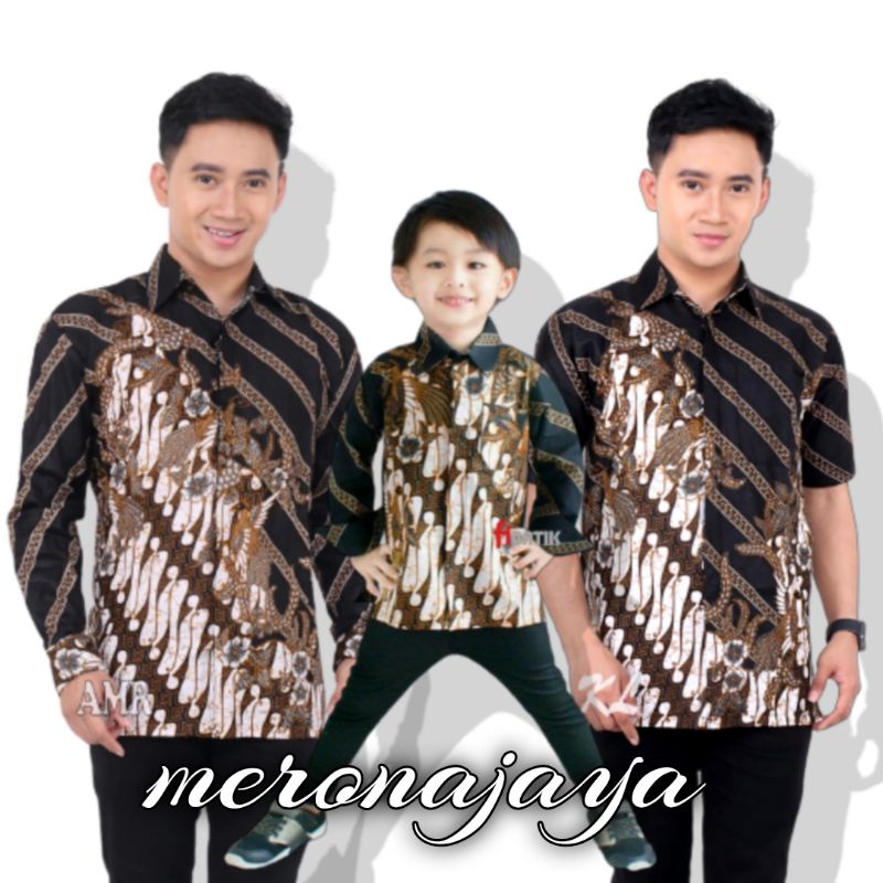 SENO GARIS - Couple Batik Ayah dan Anak cowok TERMURAH KUALITAS MEWAH