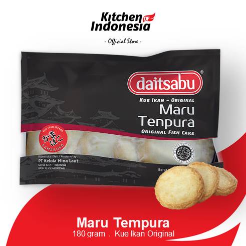 DAITSABU Maru Tempura 180 gr - Fish Cake Original Bentuk Bulat Pipih / Kitchen of Indonesia