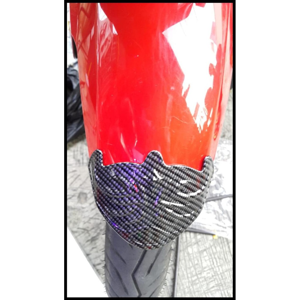 Tutup Cover Ujung Spakbor Depan Aksesoris Variasi Sparepart Honda PCX New Carbon NEMO