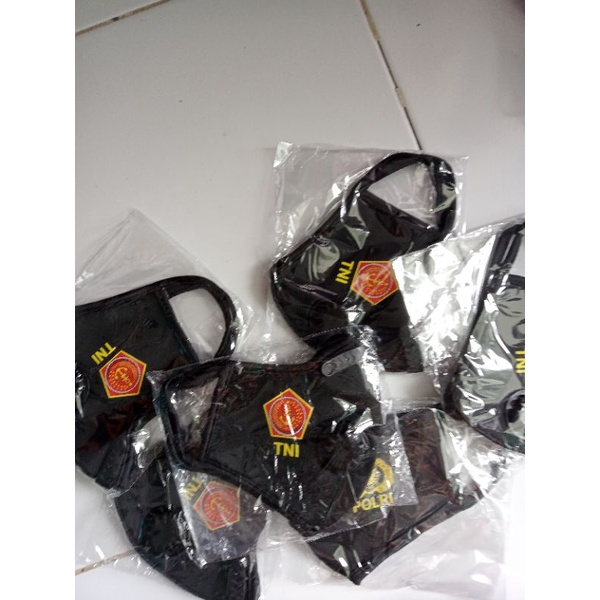 MASKER PREMIUM TNI POLRI 3 PLY ORIGINAL