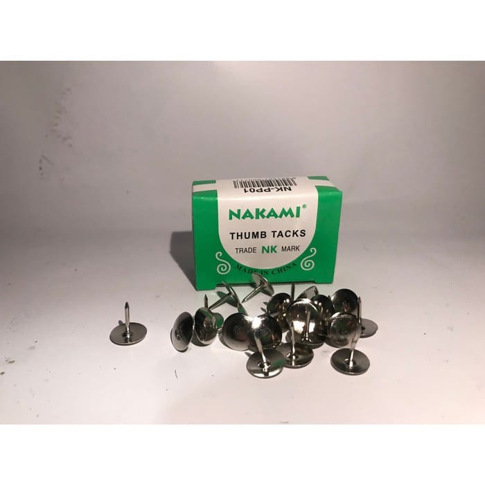 Pines Paku Payung 1 Box SURGA Thumb Tacks Thumbtacks Besi Steel Kuat Pack Pak Kotak Alat Peralatan P
