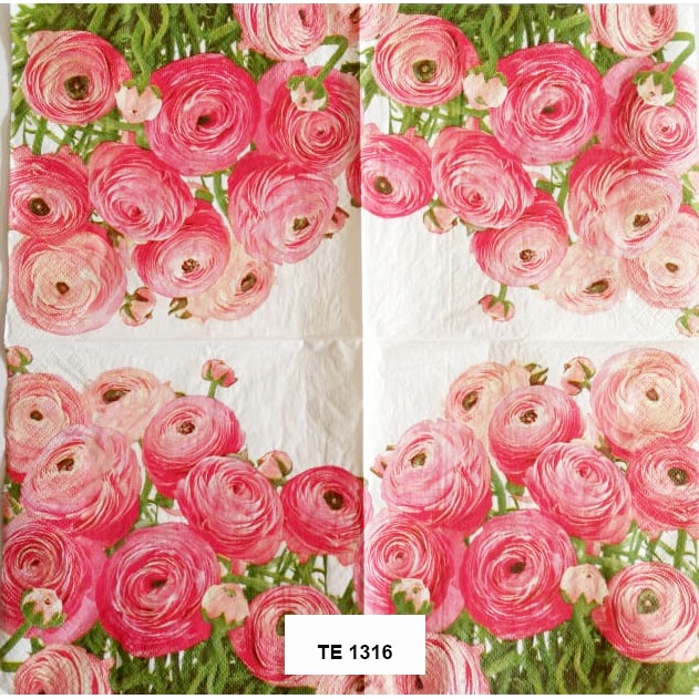 Tisu Napkin Kerajinan Decoupage Eropa 33X33 CM TE 1316 TTS