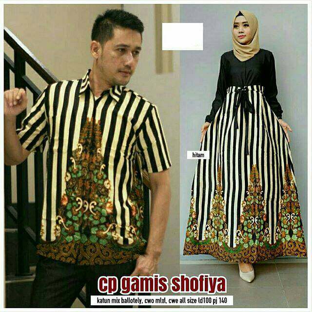 Metamorfashion_ COUPLE GAMIS SHOFIYA BATIK SOLO TERMURAH
