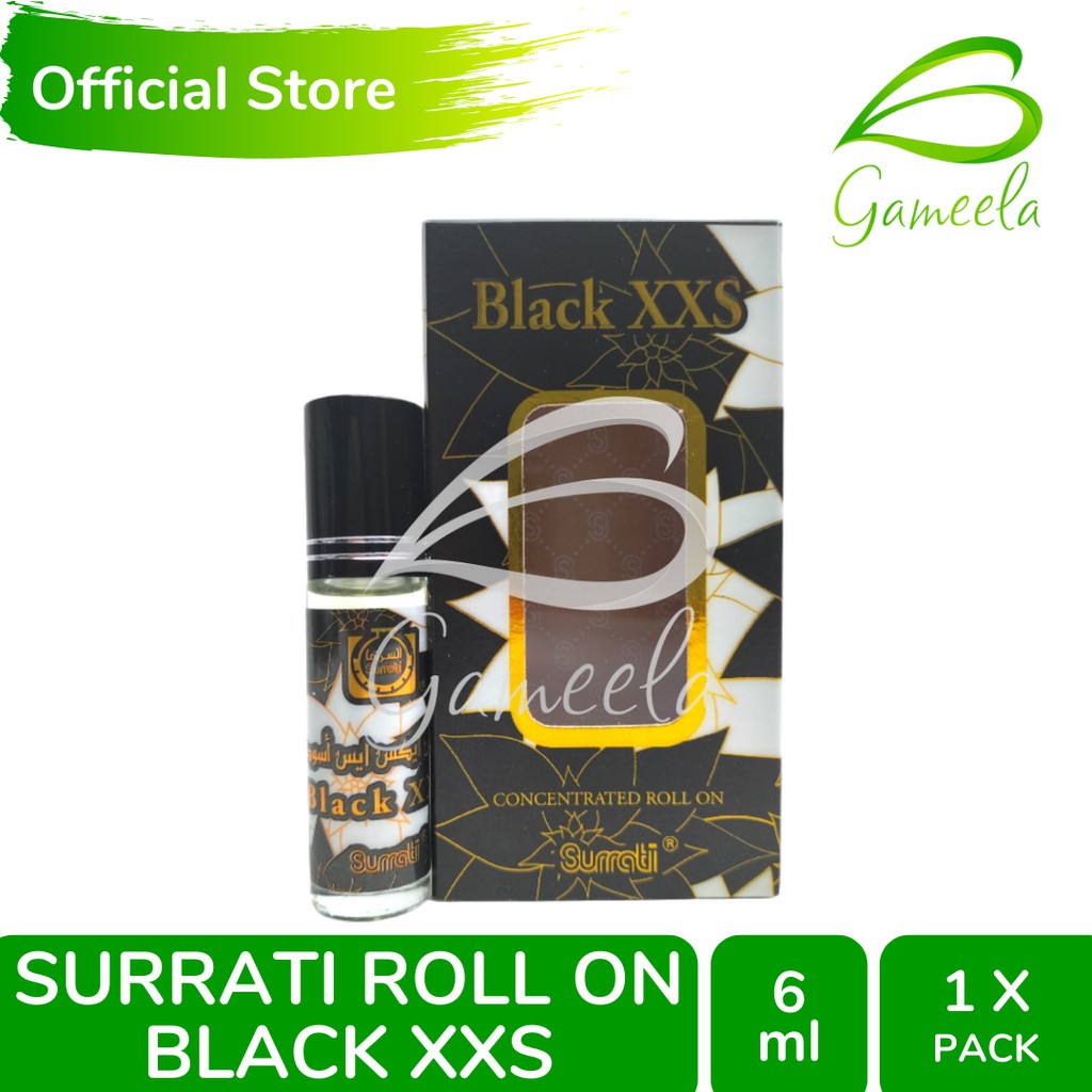 Gameela Parfum Surrati Roll On 6 Ml Black XXS Minyak Wangi Surati Original Impor Makkah Arab Saudi