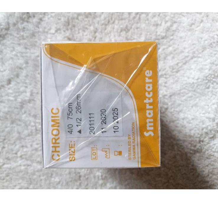 [Terlaris Today] Cat Gut Chromic 2/0 3/0 4/0 Dengan Jarum / Benang Catgut Chromic plus Jarum