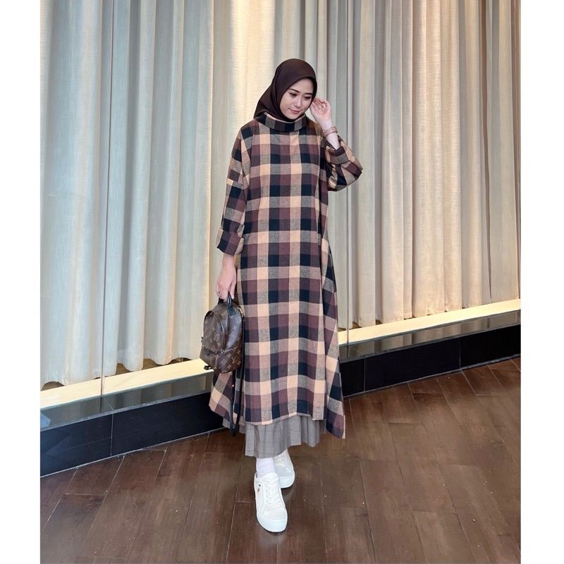 TUNIK FLANEL NATASHA BY MAHARA ID ORI