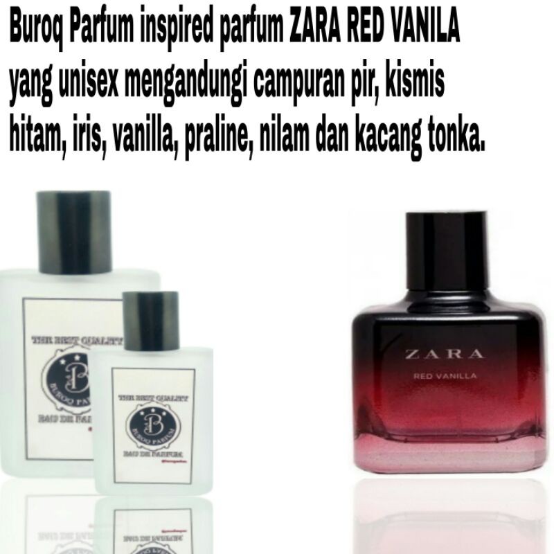 PARFUM Z4R4 RED VANILA PARFUM UNISEX WANGI TAHAN LAMA HARUM KALEM