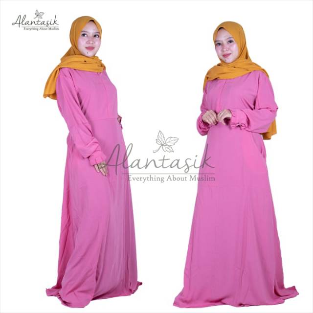 Alantasik - gamis wolfis / gamis junbo dewasa / gamis polos R.22/ GR.6