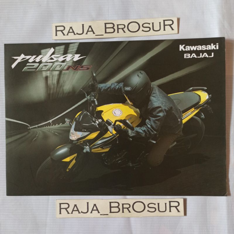Poster brosur Kawasaki Bajaj Pulsar 200NS Pulsar 200 NS 2013