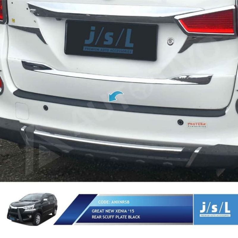 Sillplate Belakang Great New Xenia Rear Scuff Plate Black