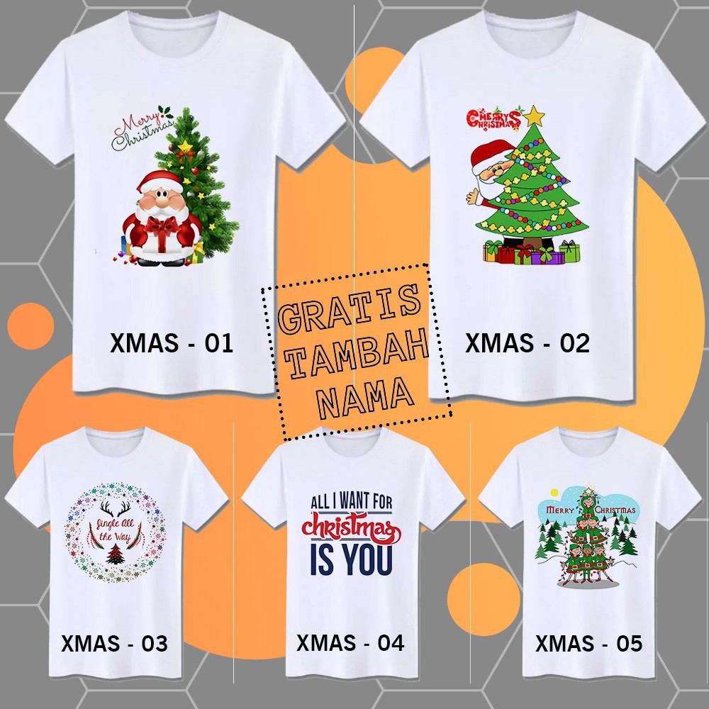 Kaos Natal Couple Keluarga Baju Natal Couple Keluarga Baju Couple Family Tema Natal Shopee Indonesia